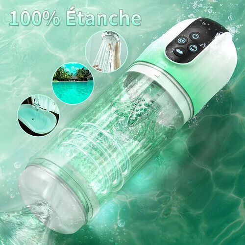 Masturbateur électrique avec 7 modes d'aspiration dans l'eau 7 modes de rotation - photo 5