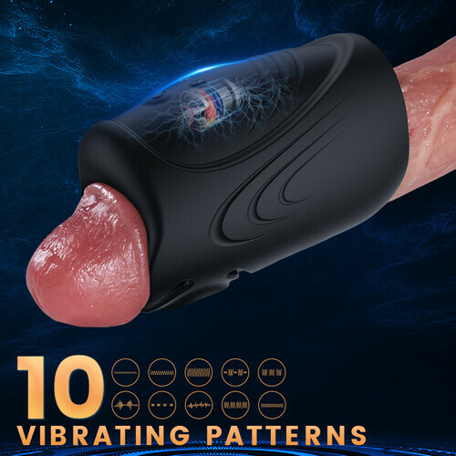 Masturbateur Entraîneur De Pénis Électrique avec 10 vibrations - photo 4