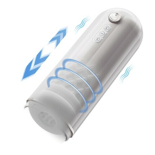 Masturbateur masculin chauffant à va-et-vient réglable Bluetooth