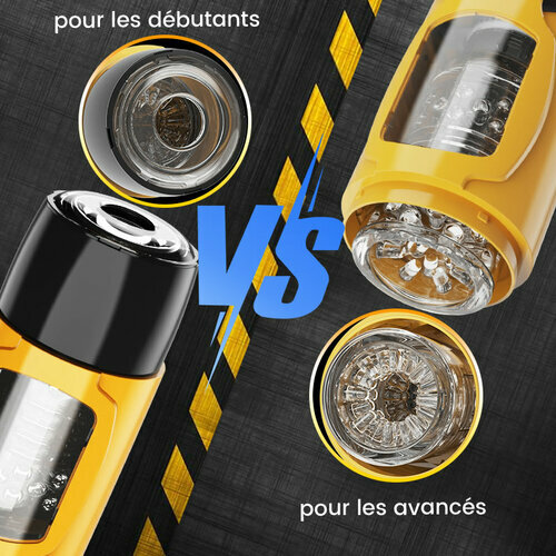 Masturbateur masculin rotatif à 3 poussées et 7 mains libres