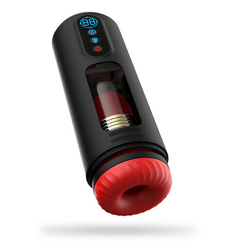Masturbateur pour hommes à 9 fréquences avec fonctions télescopiques, vibrantes, d’aspiration et de chauffage