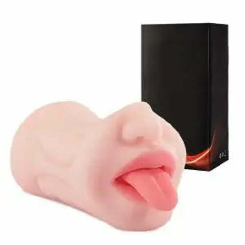 Masturbateur réaliste avec dents simulées pour sexe oral masculin, vaginette, poids de 482 g