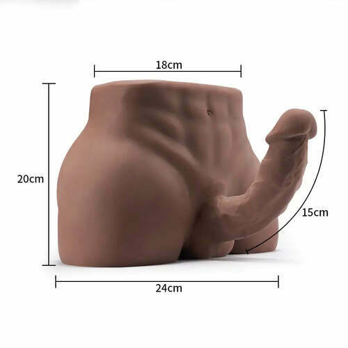 Masturbateur réaliste avec gode en chocolat