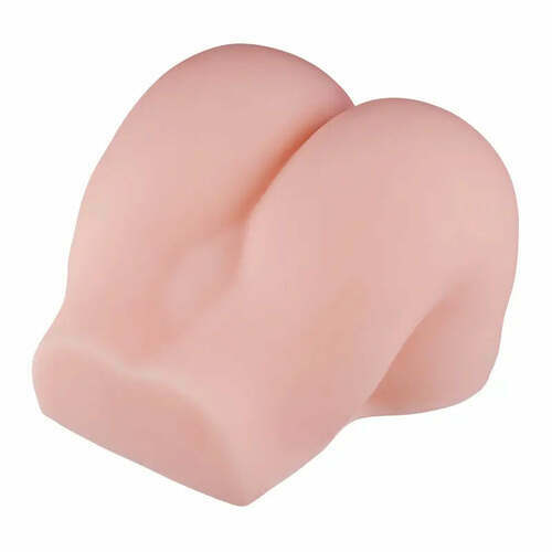 Masturbateur réaliste de petite fesse avec double canal vaginal et anal, poids de 1,1 kg