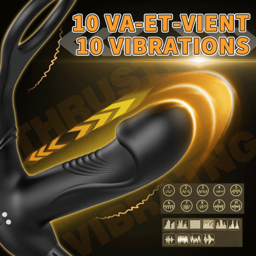 Boucle de doigt 10 vibrations va-et-vient Masseur de prostate