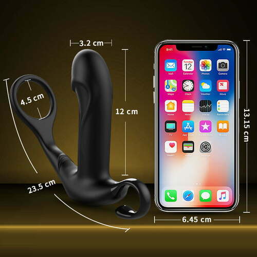 Boucle de doigt 10 vibrations va-et-vient Masseur de prostate