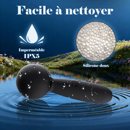 Mini-masseur avec 10 modes de vibration pour le plaisir sexuel des femmes et des couples