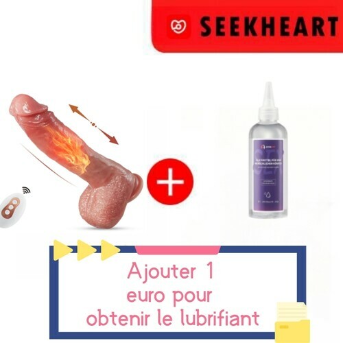 Gode réaliste à taille humaine, fonctions quatre-en-un, longueur totale de 27...