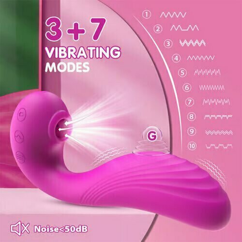 Nimue - 10 Vibrations 5 Battements Sucer Léchage Clitoridien et Vibrateur Point G