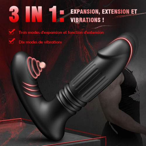 Nouveau: Masseur prostatique 3-en-1 pour un entraînement intense. Entraînement du sphincter anal.