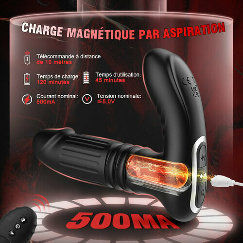 Nouveau: Masseur prostatique 3-en-1 pour un entraînement intense. Entraînement du sphincter anal.