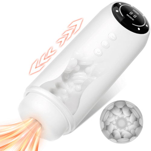 【Offrir un cadeau】4 Poussée 4 Aspiration 10 Vibration Fonction chauffante Masturbateur cup