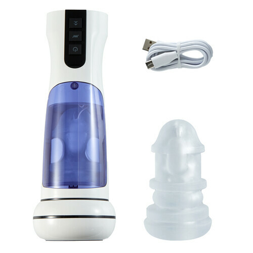 【Offrir un cadeau】Cosmic Warrior 2 7 fréquences Vibration Chauffé Coupe de masturbation rétractable