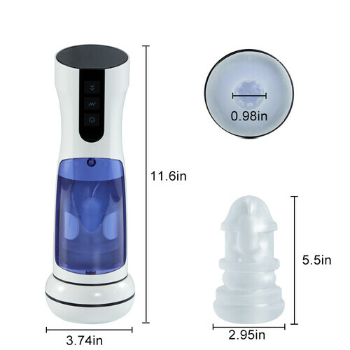 【Offrir un cadeau】Cosmic Warrior 2 7 fréquences Vibration Chauffé Coupe de masturbation rétractable