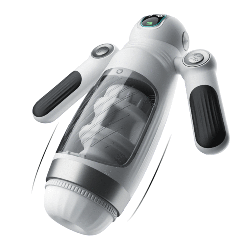【Offrir un cadeau】Double poignée 12 Frequenz Vibration 7 Frequenz Coupes de Masturbateur cup