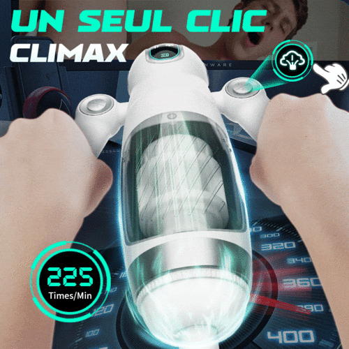 【Offrir un cadeau】Double poignée 12 Frequenz Vibration 7 Frequenz Coupes de Masturbateur cup