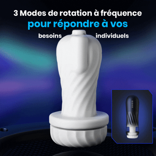 【Offrir un cadeau】ROCKET Masturbateur 3 Rotation 5 Vibration+Va-et-Viens chauffant