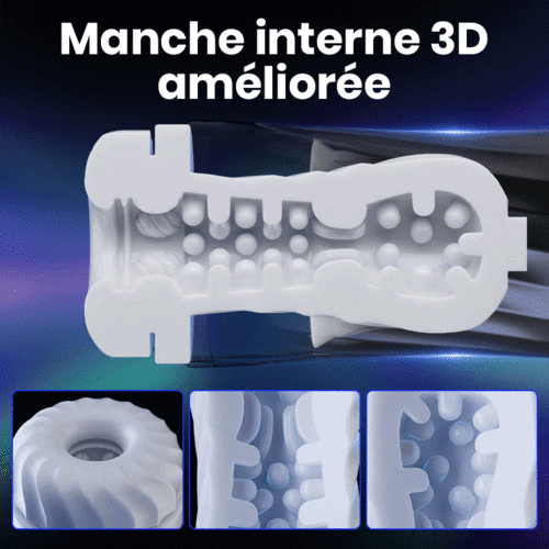 【Offrir un cadeau】ROCKET Masturbateur 3 Rotation 5 Vibration+Va-et-Viens chauffant