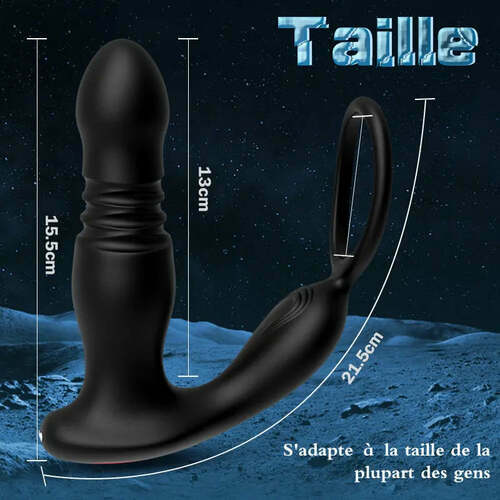 Palos Stimulateur prostatique avec 7 vibrations et 7 mouvements de va-et-vient