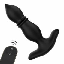 Plug anal 2 en 1 pour prostate, 9 modes de mouvements et 9 modes de vibration, 14,5 cm de longueur