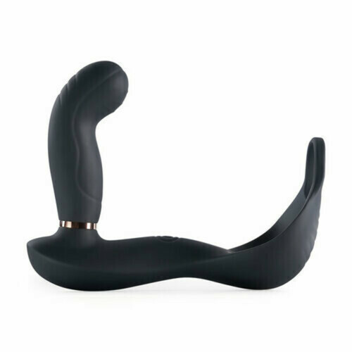 Plug anal vibrant avec 7 billes pulsantes et anneau pénien