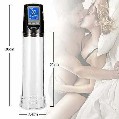 Pompe à pénis automatique avec 2 modes de succion et écran LED