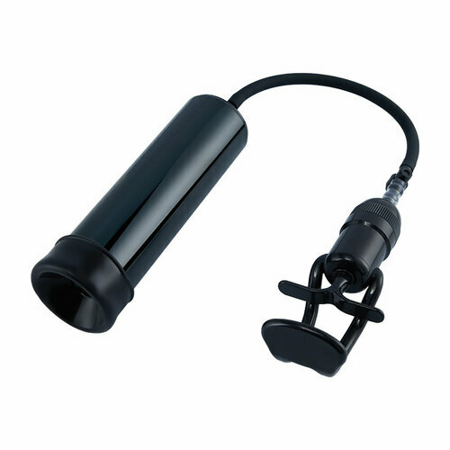 Pompe à pénis manuelle noire, aide à l'érection, simple et facile à utiliser, avec anneaux de remplacement assortis