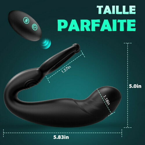 Rainstorm - Vibromasseur anal pour masser la prostate, 3 en 1 multifonction