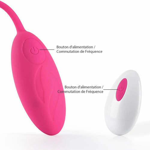 ROSE CHAUDE œuf vibrant avec 12 vibrations pour le point G