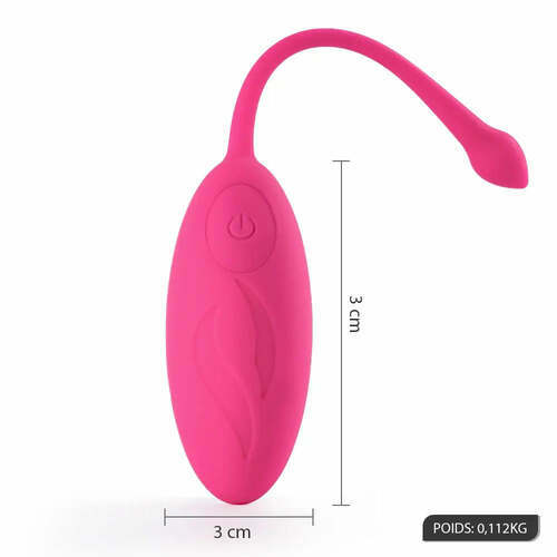 ROSE CHAUDE œuf vibrant avec 12 vibrations pour le point G