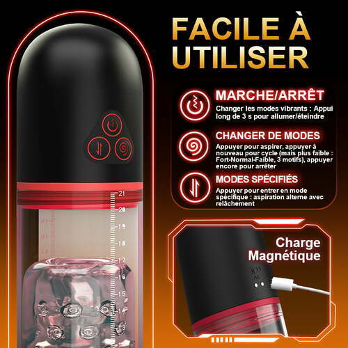 S-HANDE - Pompe à pénis automatique 2 en 1