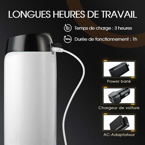 Saith - Masturbateur Cup Portable à 7 Va-et-Vient Vibrant et Chauffant