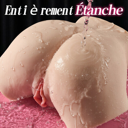 Sienna - Jouet sexuel masculin réaliste en forme de fesses, étanche, avec fonction de poussée et vibration, masturb