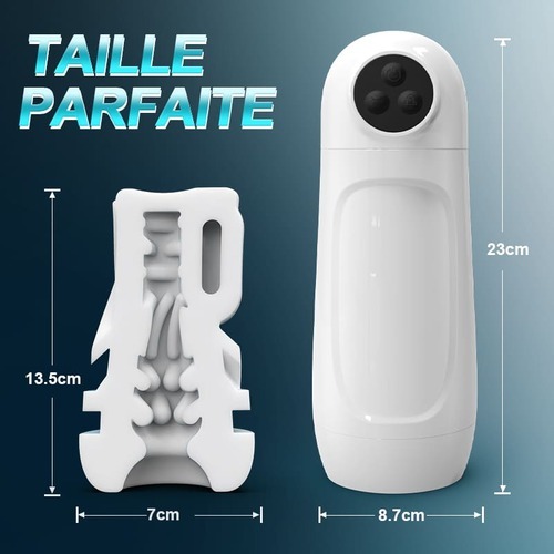 Skyline - 10 Suction Vibrations One-button Activation APP-controlled Multi-point Massage Male Masturbator