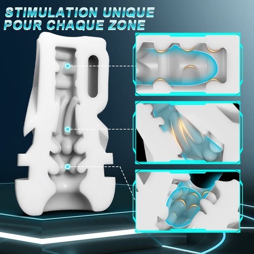 Skyline - 10 Suction Vibrations One-button Activation APP-controlled Multi-point Massage Male Masturbator