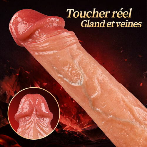 Sex Machine 90° Réglable Automatiquement 8 Godes Vibrants, Vibrants et Léchants Vibrateur