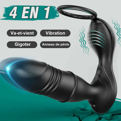 Stimulateur de prostate MURPHY avec mouvements de va-et-vient, vibrations et commande via application