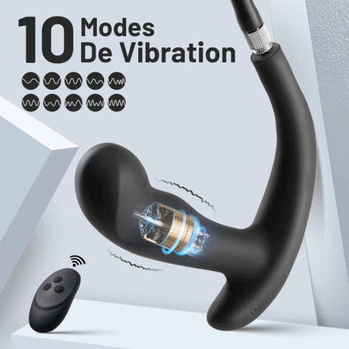Stimulateur Prostatique vibrant et gonflant adaptés aux débutants et aux vétérans