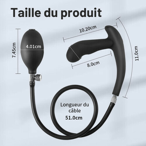 Stimulateur Prostatique vibrant et gonflant adaptés aux débutants et aux vétérans