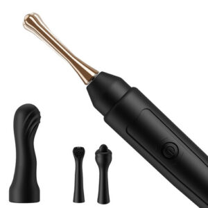 Stylo orgasmique 4 en 1 amélioré avec 3 accessoires interchangeables