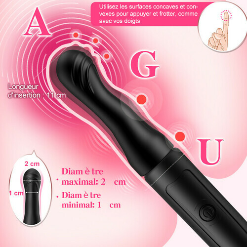 Stylo orgasmique 4 en 1 amélioré avec 3 accessoires interchangeables