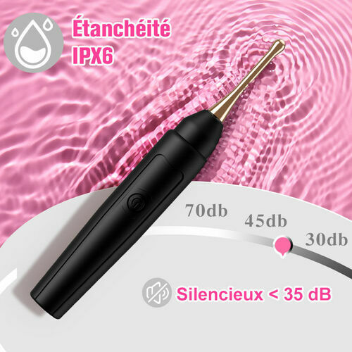 Stylo orgasmique 4 en 1 amélioré avec 3 accessoires interchangeables