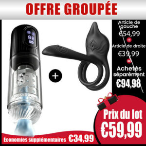 Super Double Surprise! Masturbateur + Anneau Pénien Offre Combinée Limitée, économisez 34,99 €!