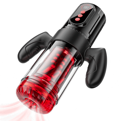 Terminator - Sexe oral x vaginal! 9 rotations télescopiques+9 succions Masturbateur masculi