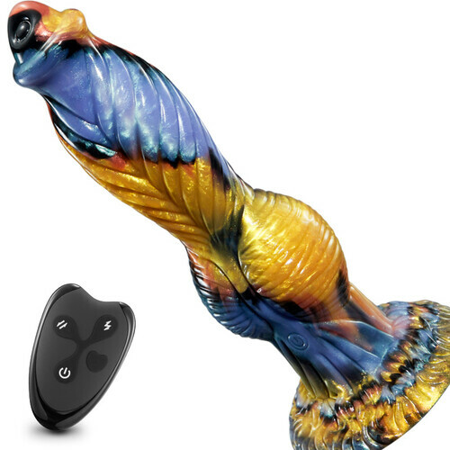 Texture animale 7 vibrations à poussée grand ventouse monstre gode 10,23 pouces