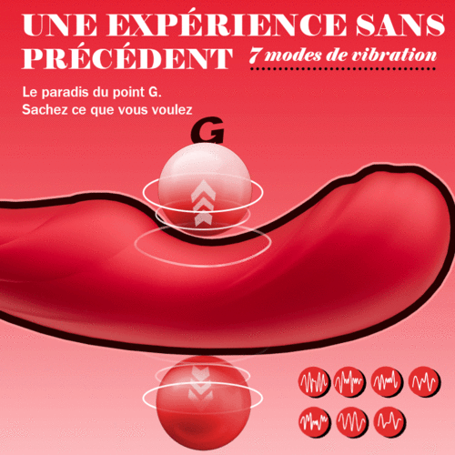 Tina - Vibromasseur Féminin avec 7 Fréquences de Vibration, Oscillation et Léchage de Langue