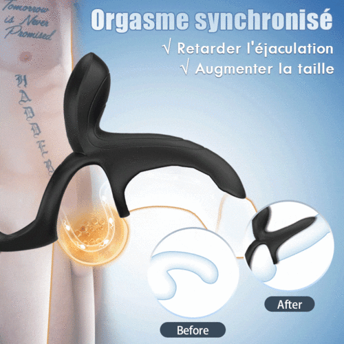 Top ventes de l'année: Triple fonction - Anneau d'éjaculation, dispositif d'entraînement du pénis, à partager en co