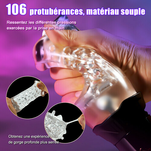 TORNADO - Masturbateur cup avec coque souple et transparente