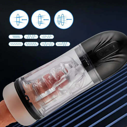 ULTRA-SUCCION Masturbateur cup avec super aspiration et coque transparente