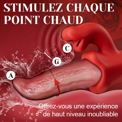 Vesper - Vibrateur langue profonde pour un plaisir prolongé avec 10 mouvements ondulatoires